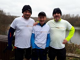 Roger, Clive and Matt at parkrun